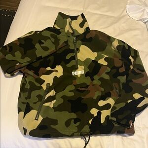 Puma Green and Brown Camouflage Jacket